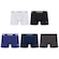 Kit 5 Cuecas Puma Boxer Sem Costura Masculina BRANCO/AZUL