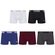 Kit 5 Cuecas Puma Boxer Sem Costura Masculina BRANCO/AZUL