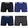 Kit 4 Cuecas Puma Boxer Sem Costura Masculina AZUL ESC/PRETO
