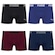 Kit 4 Cuecas Puma Boxer Sem Costura Masculina PRETO/AZUL