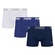 Kit 3 Cuecas Puma Boxer Sem Costura Masculina BRANCO/AZUL