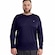 Camiseta Masculina Poker Manga Longa Fator de Proteção UV 50+ AZUL ESC/BRANCO