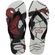 Chinelo Havaianas Top Marvel Logomania Infantil CINZA