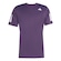 Camiseta Masculina Adidas Club 3 Listras Tee ROXO/BRANCO