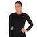 Camisa Térmica Feminina Poker Manga Longa Skin PRETO