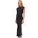 Saia Midi Feminina Alto Giro de Malha PRETO/BRANCO