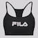 Top Fila Train Elastic V Feminino PRETO
