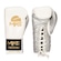 Luva de Boxe MKS Pro Boxing Lace Designed in Mexico com fechamento em Cadarço BRANCO/PRATA
