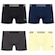 Cueca Puma Boxer Sem Costura - 4 unidades - Masculina PRETO
