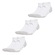 Meias Cano Baixo adidas Essentials - 3 pares - Masculina BRANCO
