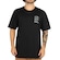 Camiseta Masculina Quiksilver Vertical Logos WT25 PRETO