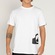 Camiseta Masculina Quiksilver Side Logo WT25 BRANCO