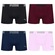 Cueca Boxer Sem Costura Puma - 4 unidades - Masculina AZUL