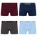 Cueca Boxer Sem Costura Puma - 4 unidades - Masculina AZUL