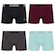 Cueca Boxer Sem Costura Puma - 4 unidades - Masculina PRETO/VERDE