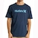 Camiseta Masculina Hurley O&O Solid SM26 AZUL ESCURO