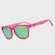 Óculos de Sol Unissex Quiiq Sunglasses Quadrado ROSA CLA/VERDE