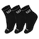 Meia Wilson Cano Curto B2412410 39 ao 44 - Pack Com 03 Unidades Preto e Cinza PRETO