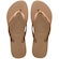 Chinelo De Dedo Havaianas Slim Logo Metallic Feminino BEGE