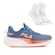 Tênis Fila Racer Speedzone Feminino + Par de Meias Performance AZUL/ROSA