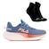 Tênis Fila Racer Speedzone Feminino + Par de Meias Performance AZUL/ROSA