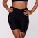 Bermuda Feminina Orbis Fitness Meia Coxa Jacquard Poliamida Cós Alto PRETO