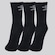 Kit Meia Umbro 3 Pares Cano Alto Adulto PRETO