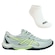 Kit Tênis ASICS GEL-Rocket 12 E Meia - Masculino BRANCO/AZUL ESC