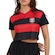 Camisa do Flamengo Cropped Movimentar Braziline - Feminina VERMELHO/PRETO