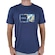 Camiseta Hurley Double Up Surf Noise WT25 Masculina AZUL ESCURO