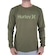 Camiseta Hurley Manga Longa O&O Solid WT25 Masculina VERDE ESCURO