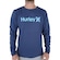 Camiseta Hurley Manga Longa O&O Solid WT25 Masculina AZUL ESCURO