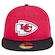 Boné Masculino New Era 59FIFTY Fitted Kansas City Chiefs NFL Game 2025 VERMELHO