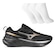 Tênis Mizuno Space 5 Masculino + 3 Pares de Meias PRETO/OURO