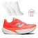 Tênis Feminino New Balance Fuelcell Rebel V5 + 3 Pares de Meias CORAL