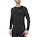 Camiseta Mizuno Nirvana Manga Longa - Masculina PRETO