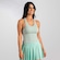Camiseta Regata Feminina Canelada Fitness Treino Alma Genius VERDE