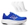 Tênis Masculino New Balance More V6 + 3 Pares de Meias AZUL/AZUL ESC