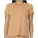 Camiseta T-Shirt Run More Decote Feminino BEGE