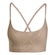 Top Adidas LS AOP BRA Feminino MARROM