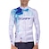 Camisa Manga Longa ciclismo ERT Elite Alpe D'Huez slim fit Unissex BRANCO/AZUL