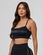 Top Média Sustentação Shape Juju Preto Feminino PRETO