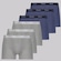 Kit Cueca Boxer Masculina Mash Cotton - 6 Unidades CINZA