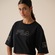 Camiseta Fila Over Outline Union 1911 Feminina PRETO