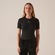 Camiseta Fila Regular Essentials Canelada Feminina PRETO