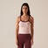 Camiseta Regata Fila Ribbed Letter Retro Feminina ROSA