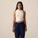 Camiseta Regata Fila Uc Cropped Slim Feminina BRANCO