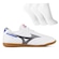 Chuteira Futsal Adulto Mizuno Morelia Club In + 3 Pares de Meias BRANCO/CINZA