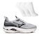 Tênis Masculino Mizuno Wave Zest 2 + 3 Pares de Meias CINZA/PRETO