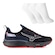 Tênis Masculino Mizuno Cool Ride 3 + 3 Pares de Meias PRETO/VERMELHO